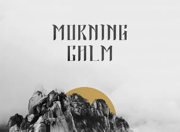 Morning Calm Typeface font