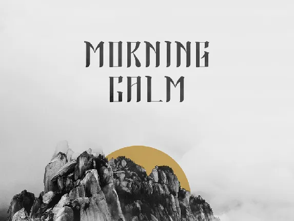 Morning Calm Typeface font