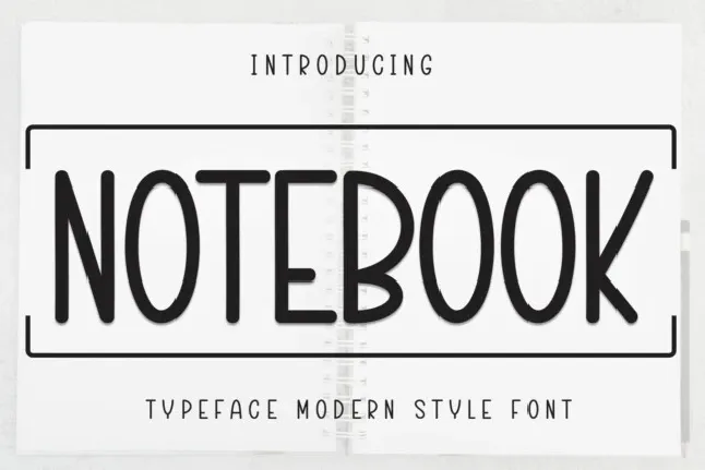 Notebook Display font