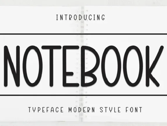 Notebook Display font