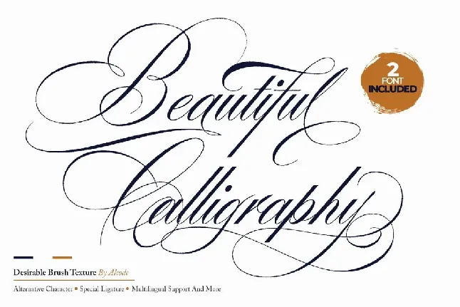 Desirable Brush Texture Duo font