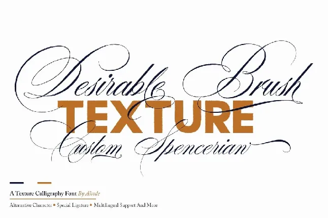 Desirable Brush Texture Duo font