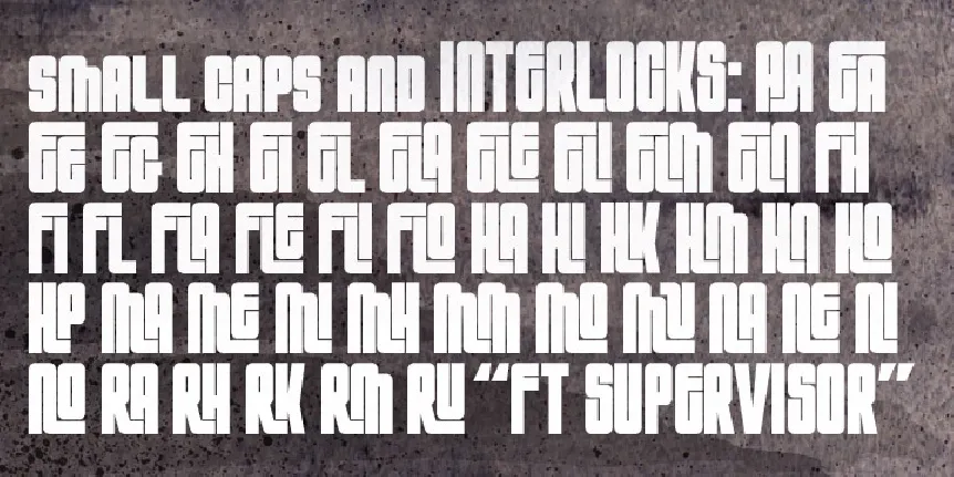 FT Supervisor font