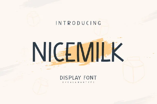 NicemilkDEMO font