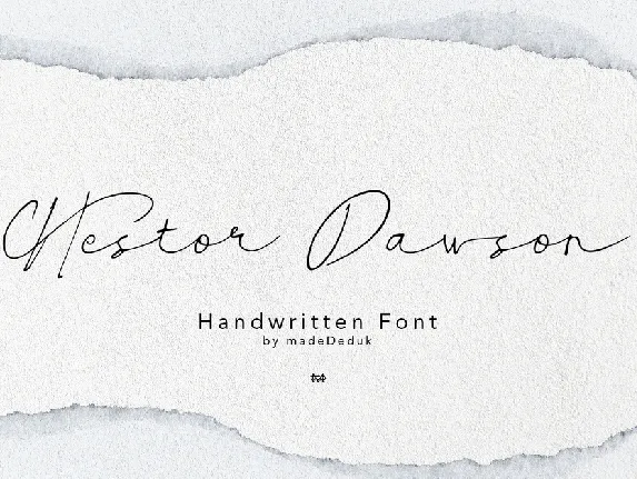 Hestor Dawson Demo font