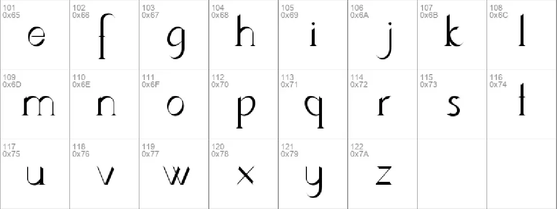 Lynzer font