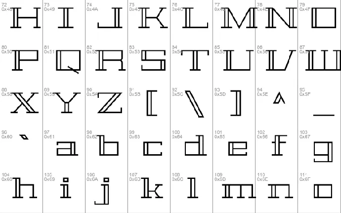 Geostar font