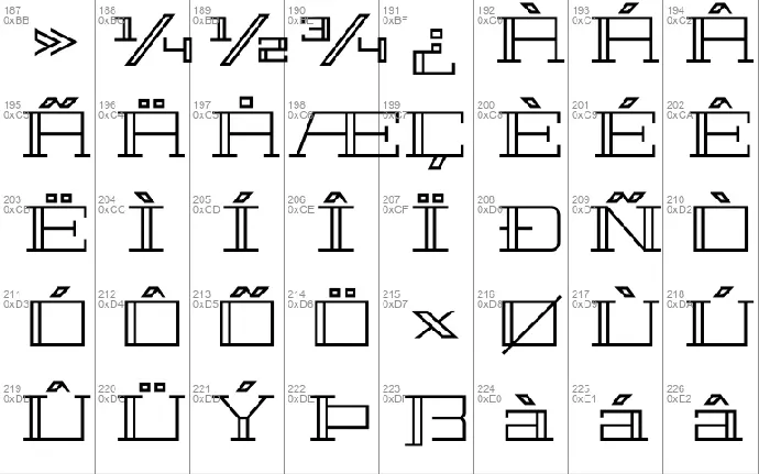 Geostar font