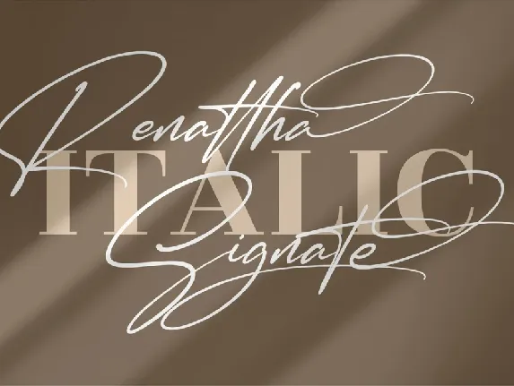 Renattha Signate font