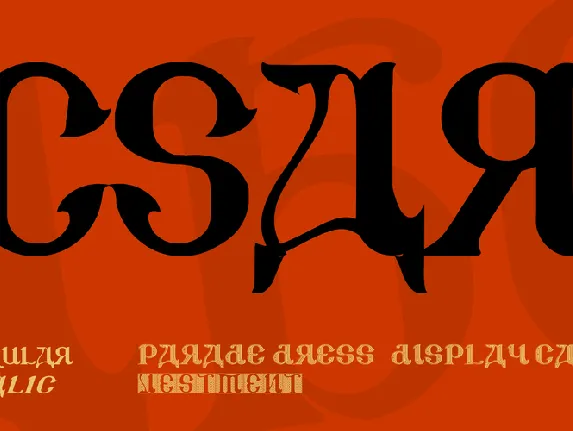 CSAR font