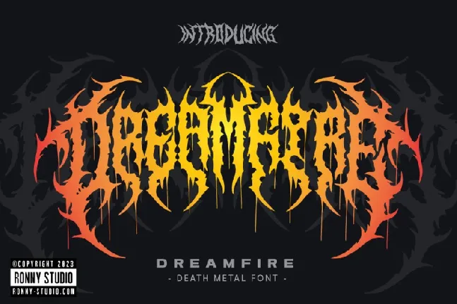 Dreamfire font