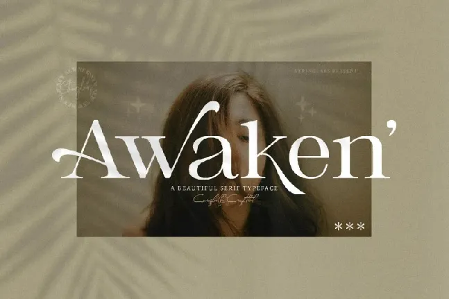 Awaken Serif font