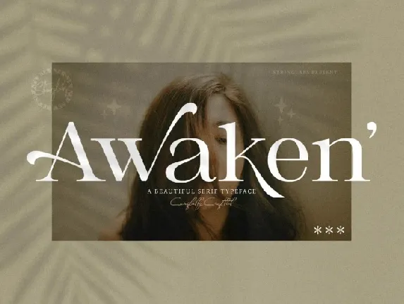 Awaken Serif font