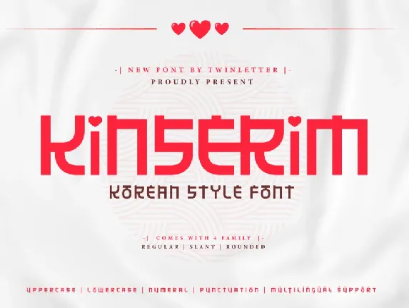 KINSERIM Trial font