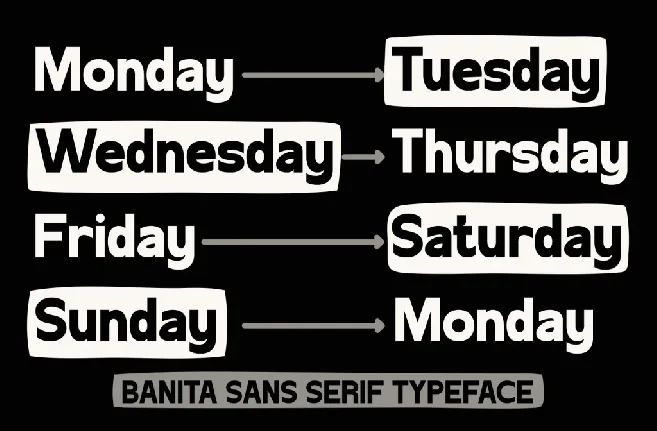 Banita font