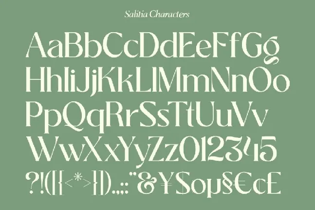 Salitia DEMO font