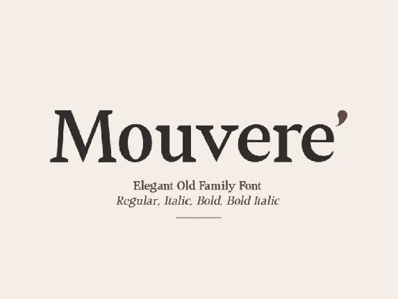 Mouvere' font