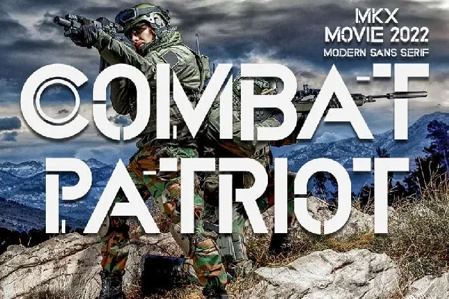 Combat Patriot font