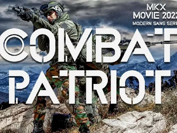 Combat Patriot font