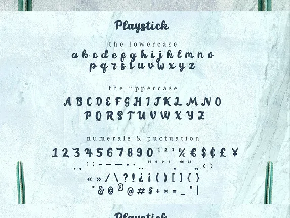 Playstick font