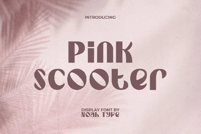 Pink Scooter font