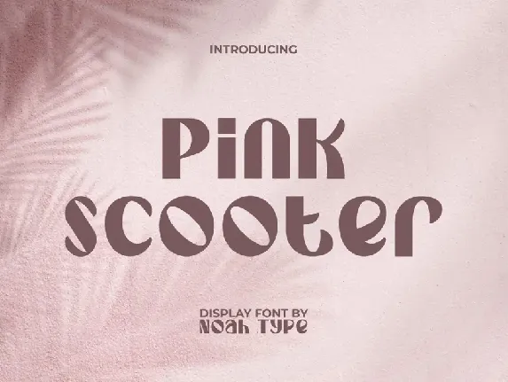 Pink Scooter font