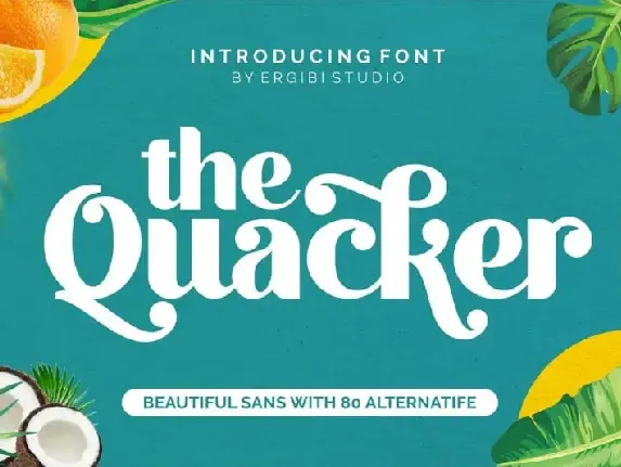 Quacker Beautiful Sans font