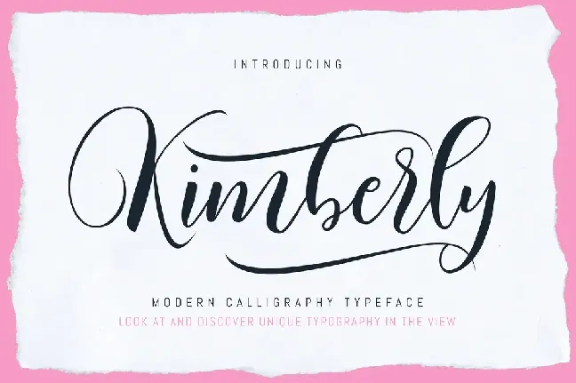 Kimberly Script font