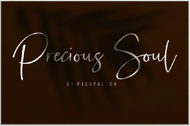 Precious Soul Script font