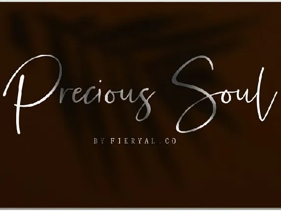 Precious Soul Script font