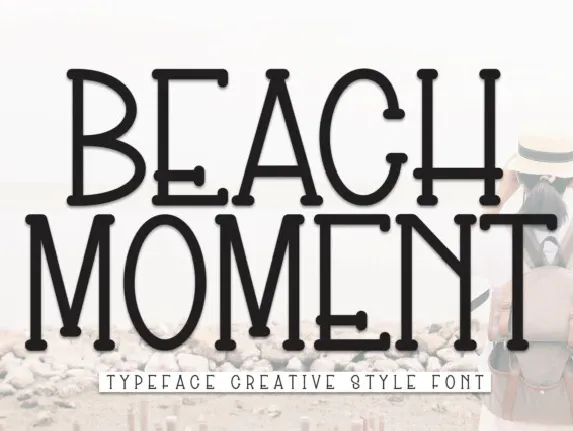 Beach Moment Display font