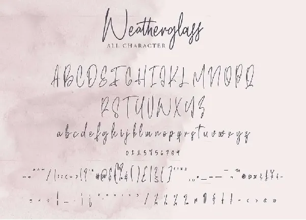 Weatherglass font