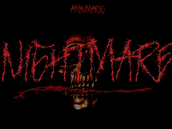 NIGHTMARE BRUSH font