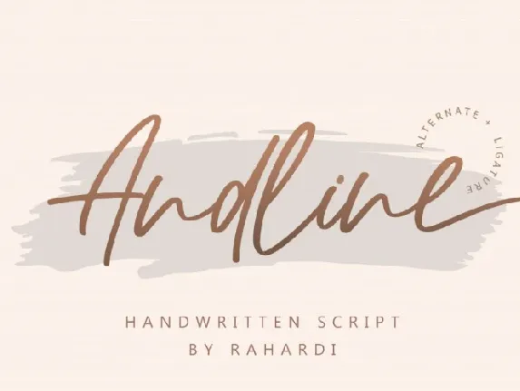 Andline font