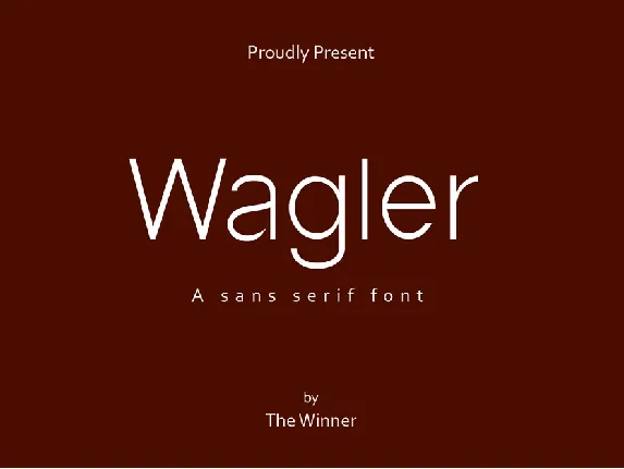 Wagler font