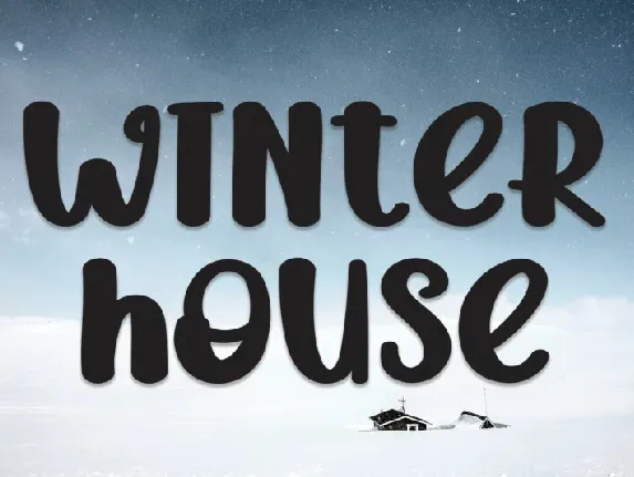 Winter House Display font