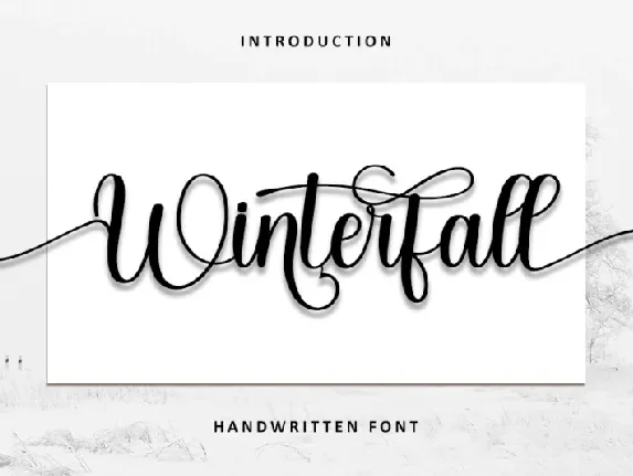 Winterfall font