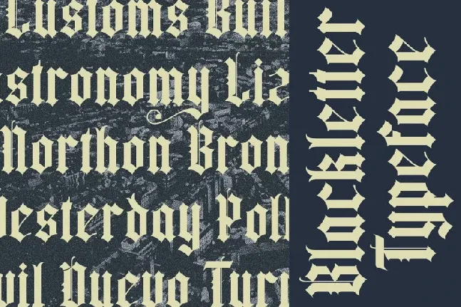 Yugitoy Blackletter font