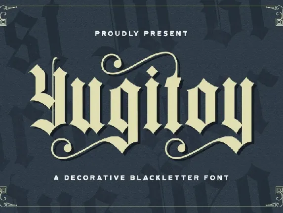 Yugitoy Blackletter font