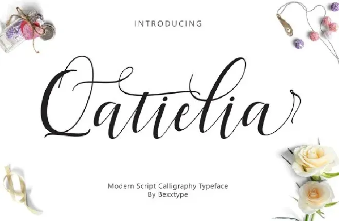 Qatielia Script font