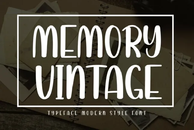 Memory Vintage Display font