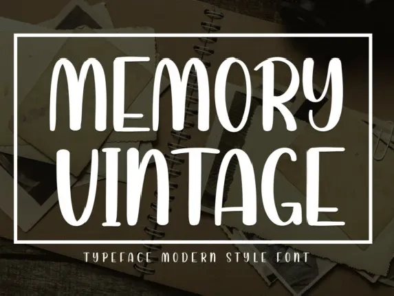 Memory Vintage Display font