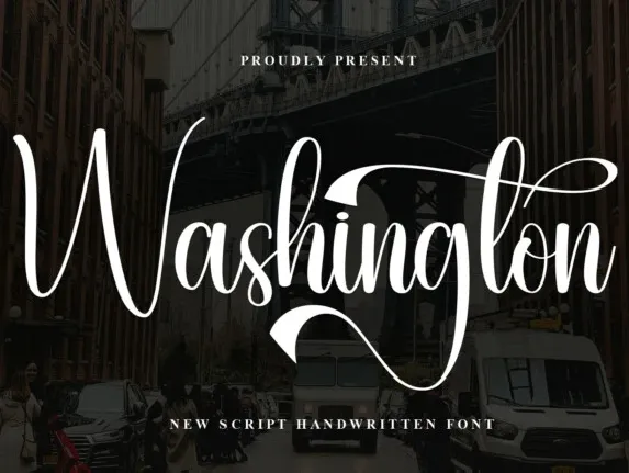 Washington Script Typeface font