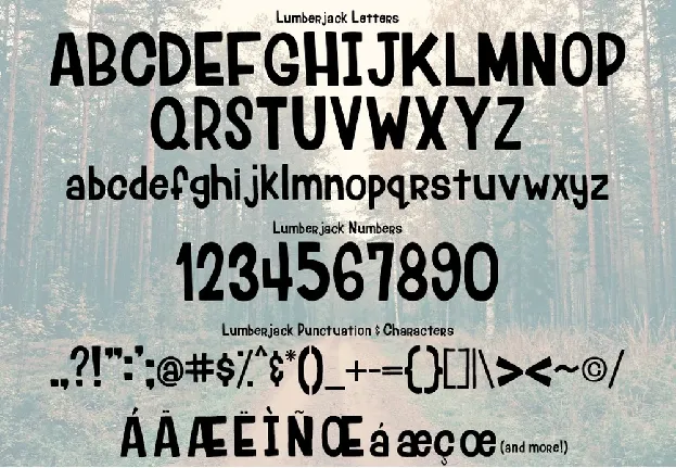 Lumberjack Typeface Free font