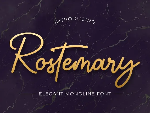 Rostemary font