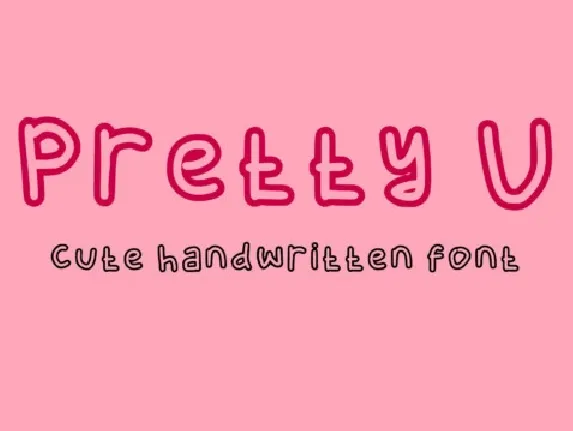 Pretty U font