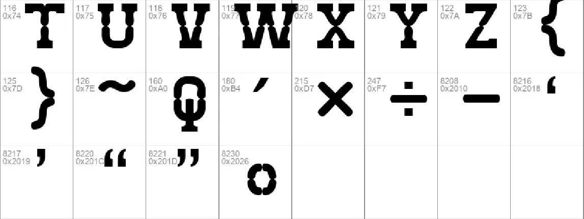 West Test font