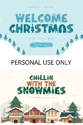 Welcome Christmas font