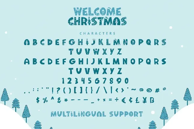 Welcome Christmas font