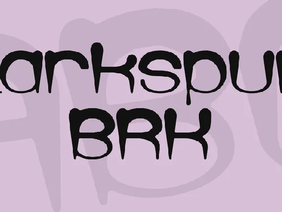 Larkspur BRK font